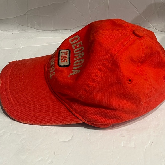 Vintage University of Georgia Bulldogs Distressed Adjustable Hat Cap Dawgs NCAA - Picture 4 of 7